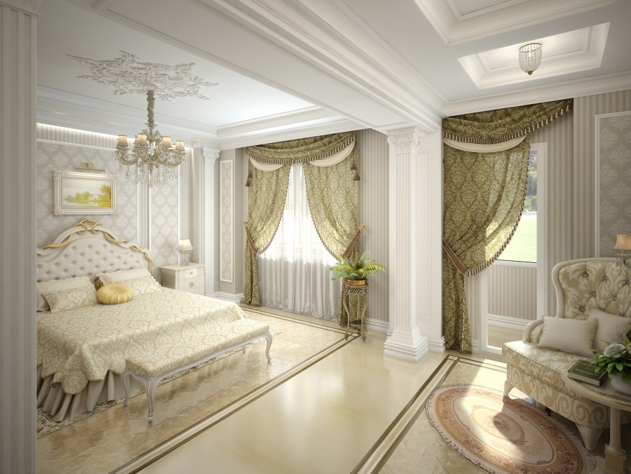 Спальня в классическом стиле