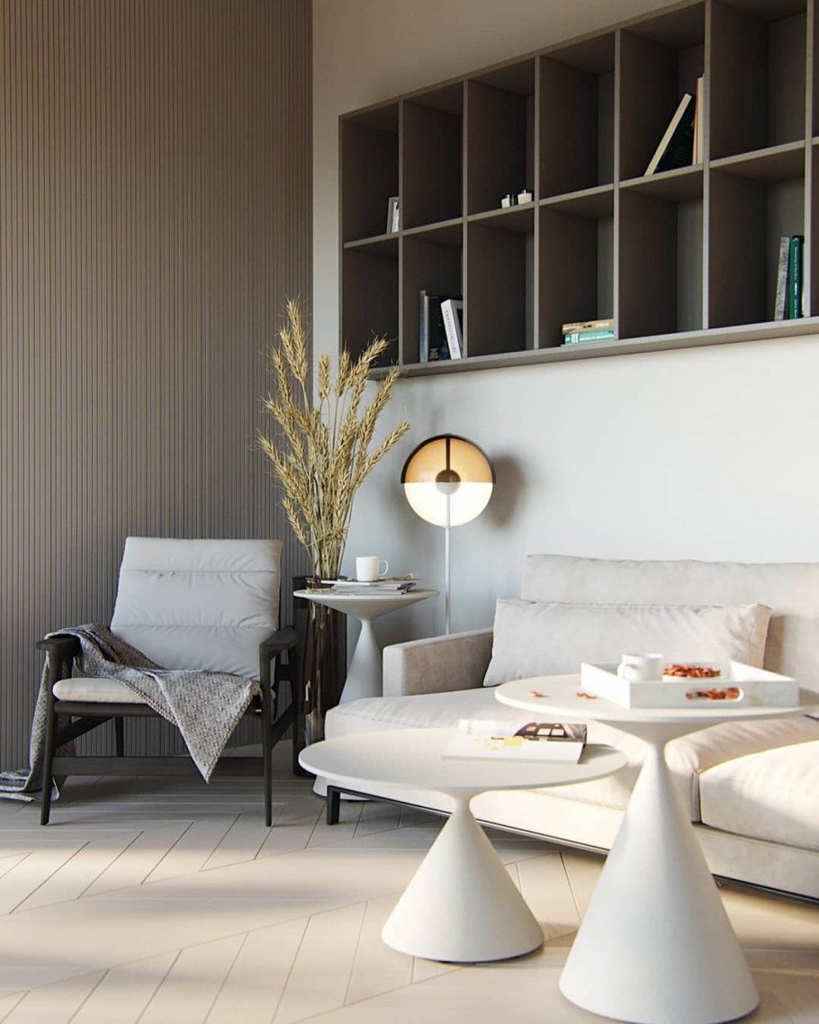 Интерьер спальни в черном цвете