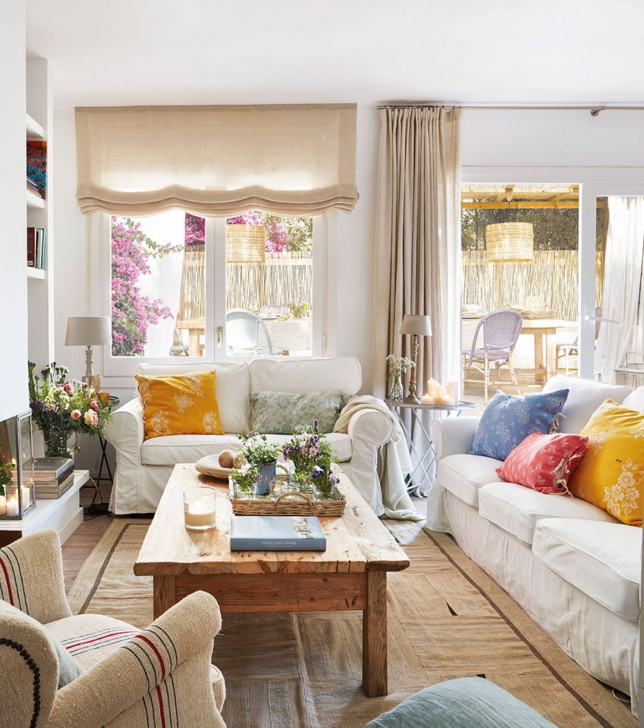 Уютные гостиные в стиле Прованс