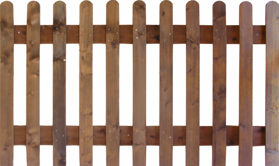 Прозрачный деревянный забор