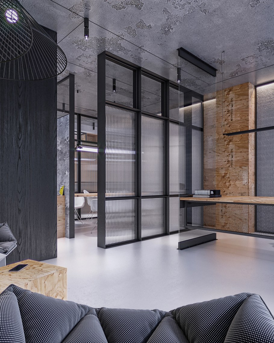 Кабинет директора в стиле лофт