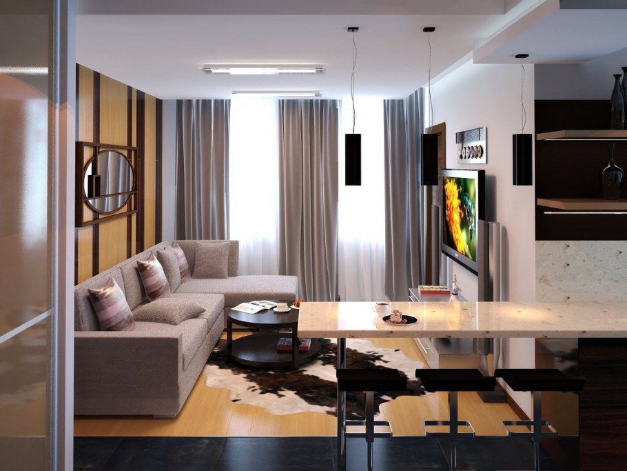 Интерьер в темных тонах