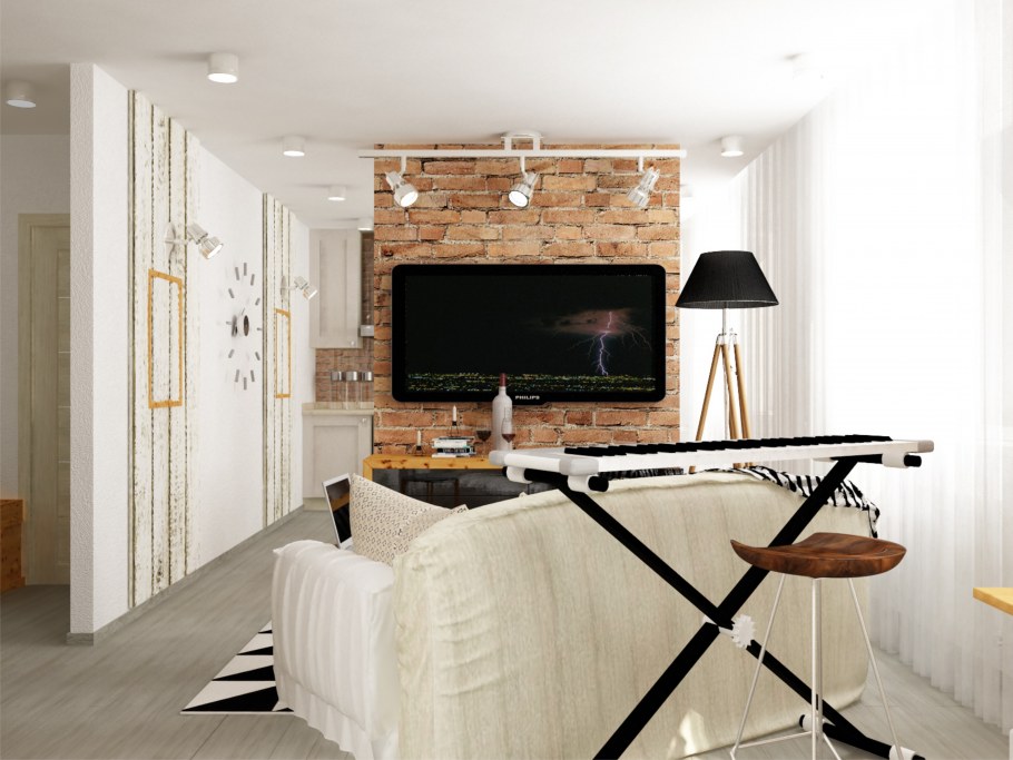 Квартира студия для холостяка