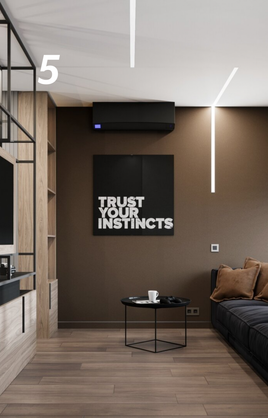 Мужской интерьер студии