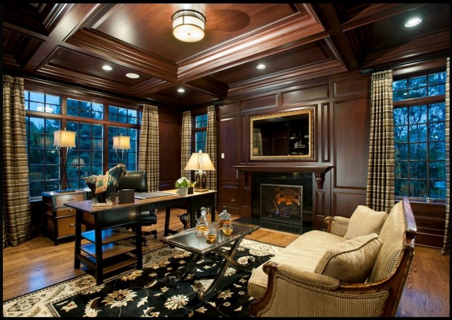 Роскошный интерьер кабинета