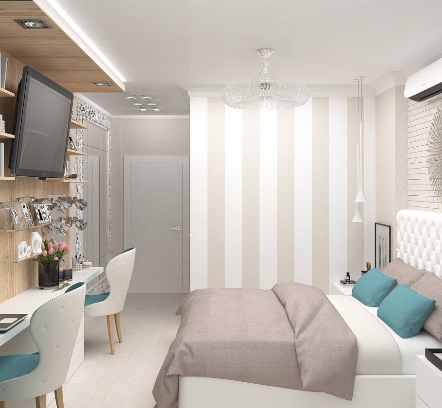 Студия в пастельных тонах