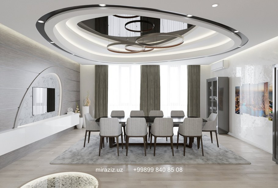 Дизайнерские потолки в стиле Бионика