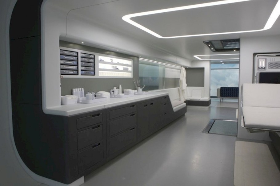 Кухня в стиле космического корабля