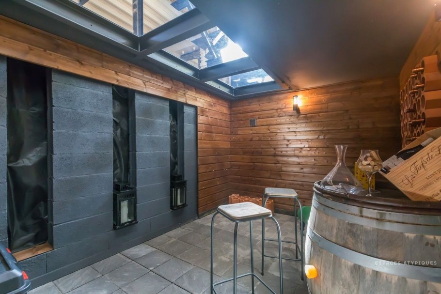 Подвал в стиле лофт