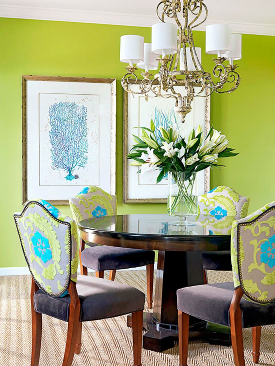 Серо зеленый интерьер