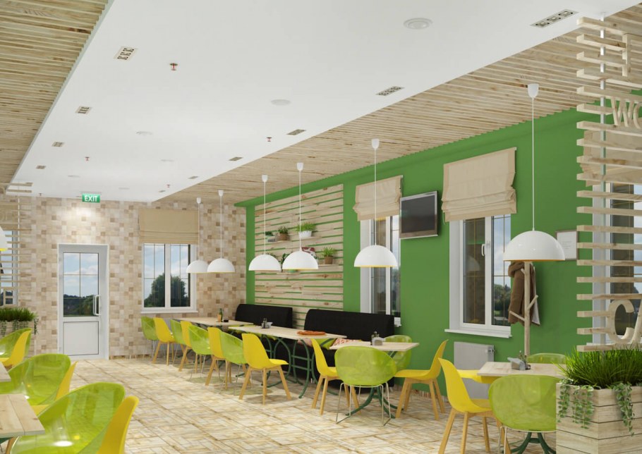 Изумрудные стены в интерьере