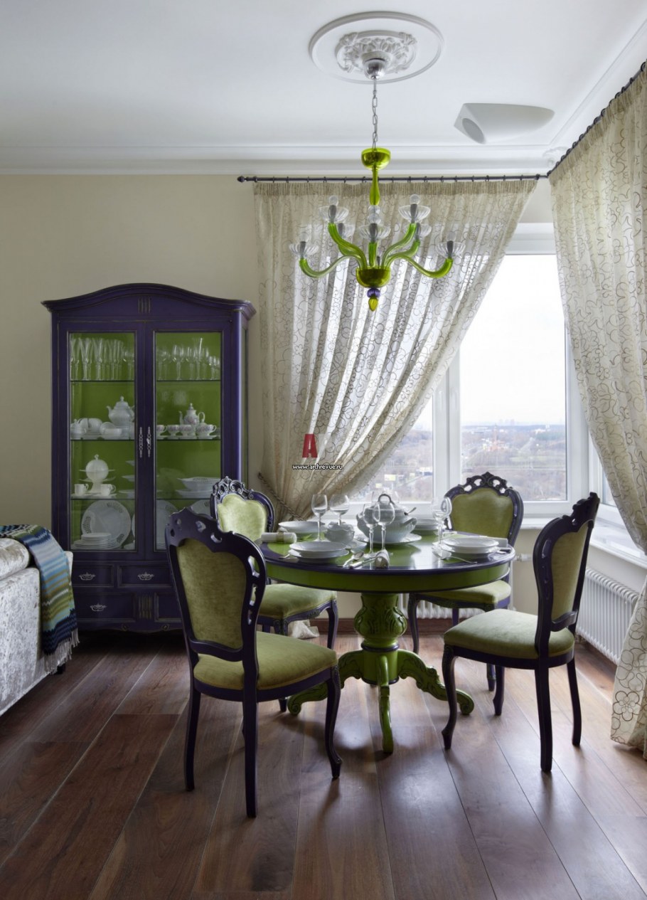 Зеленая гостиная в стиле Прованс