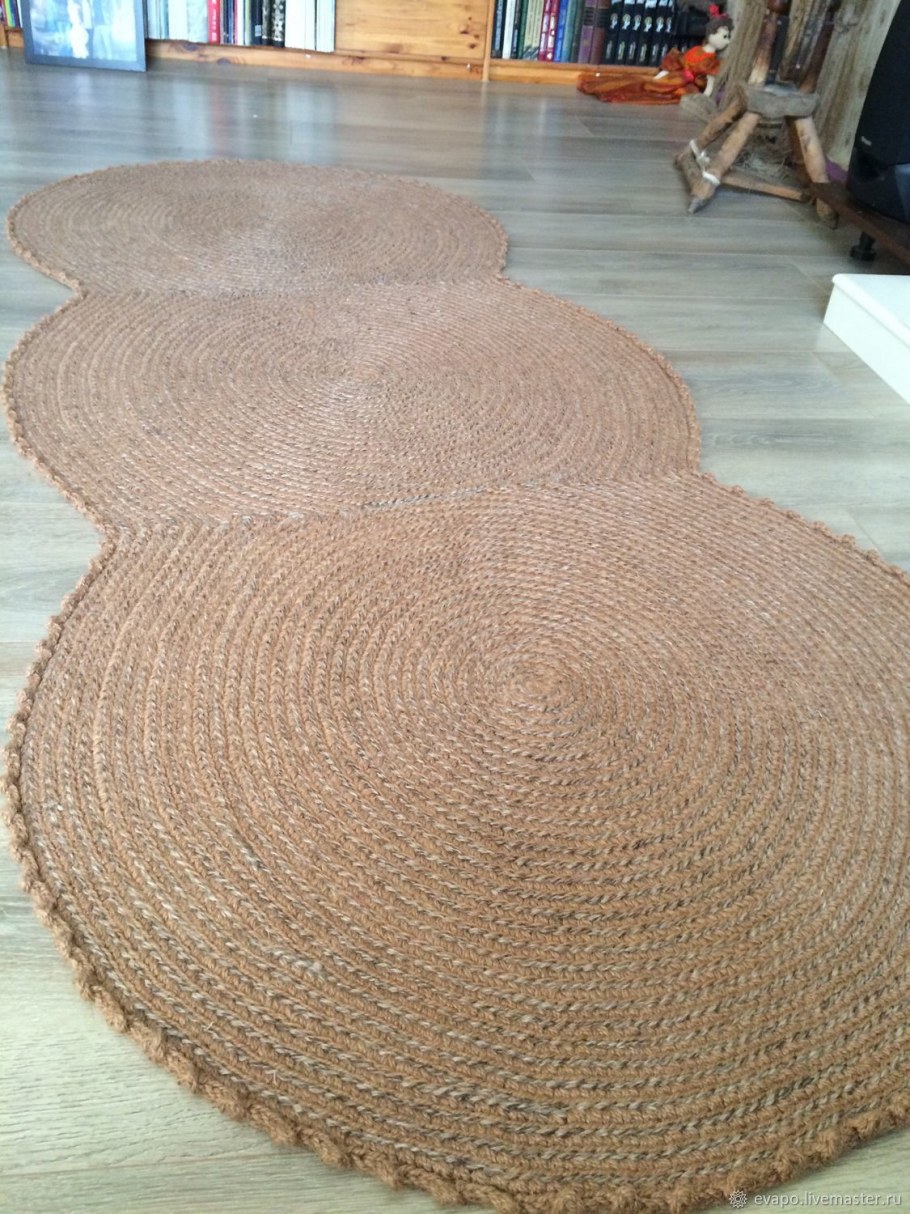 Круглый шелковый ковер