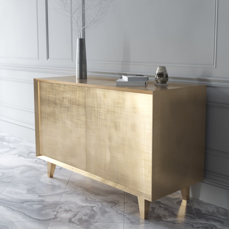 Тумба Bullwood с отделкой из латуни артикул: IMR-1064713