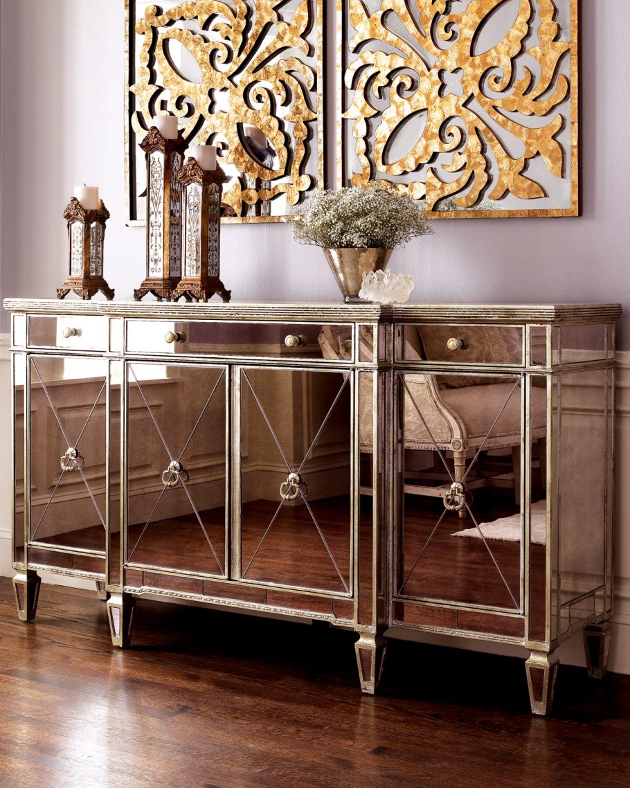 Комод зеркальный “Шерил” LOUVREHOME