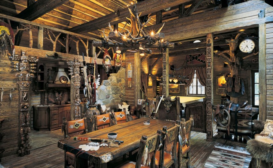 Интерьер салуна на диком западе