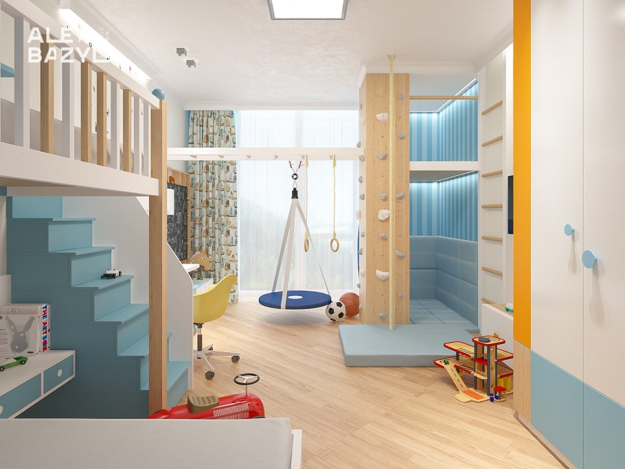 Планировка детской для мальчика