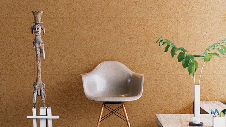 Настенное пробковое покрытие в интерьере