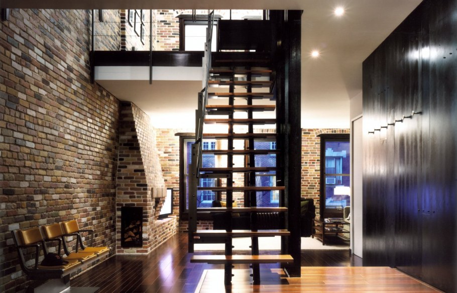 Двухуровневый пентхаус в стиле лофт Нью Йорк