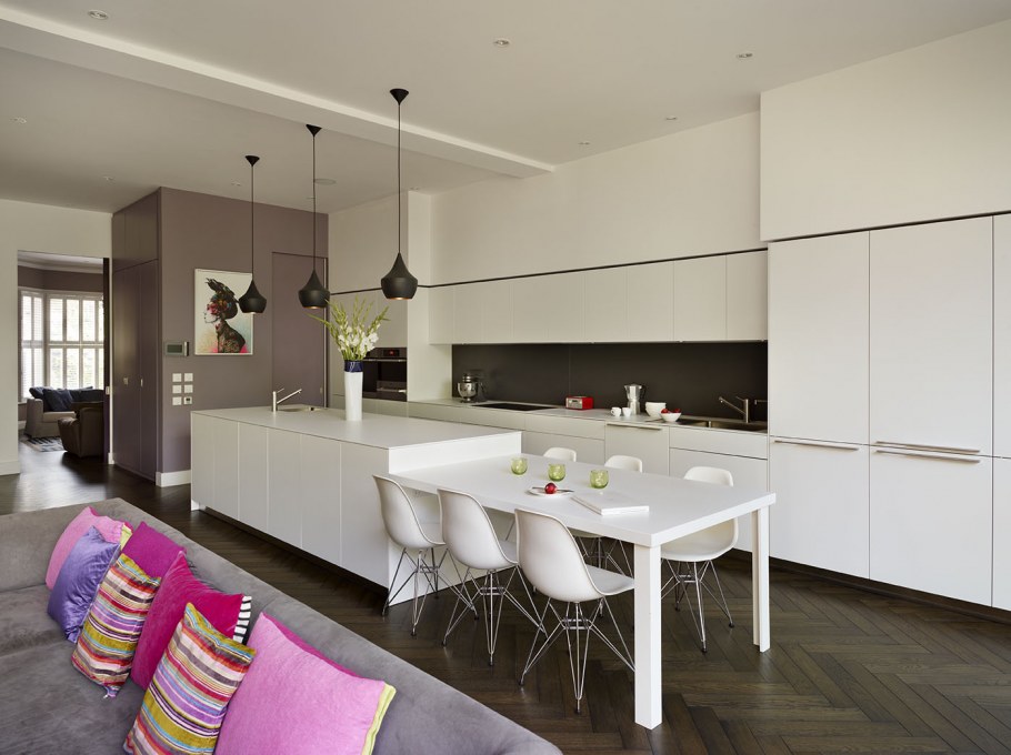 Кухня с гостиной в стиле Модерн