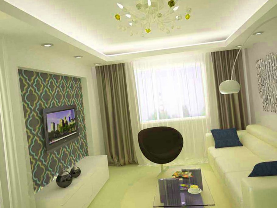 Узкая детская комната