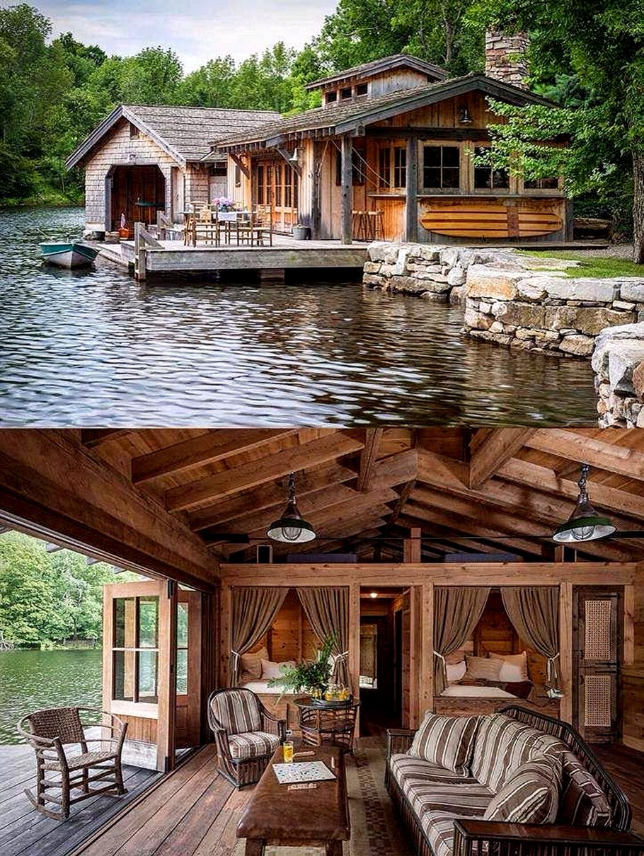 Загородный дом у озера