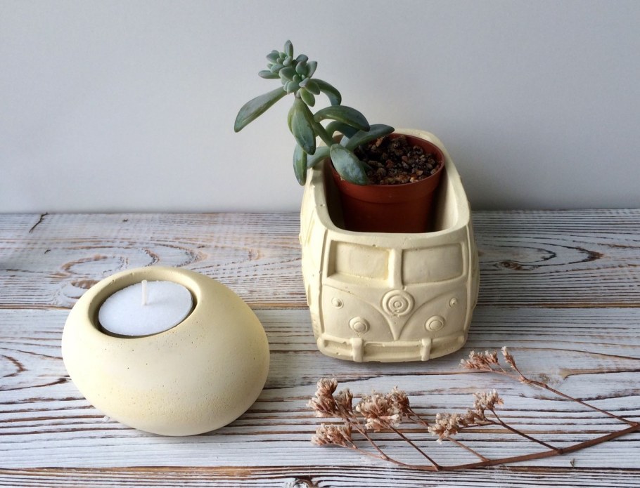 Цветочный горшок из гипса своими руками