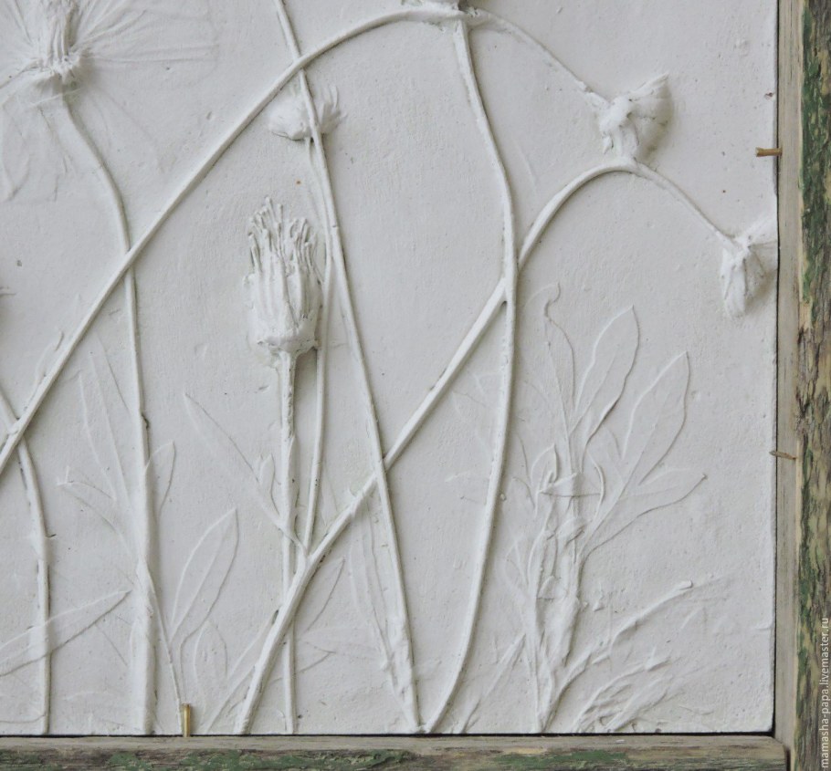 Протяжка розетки из гипса