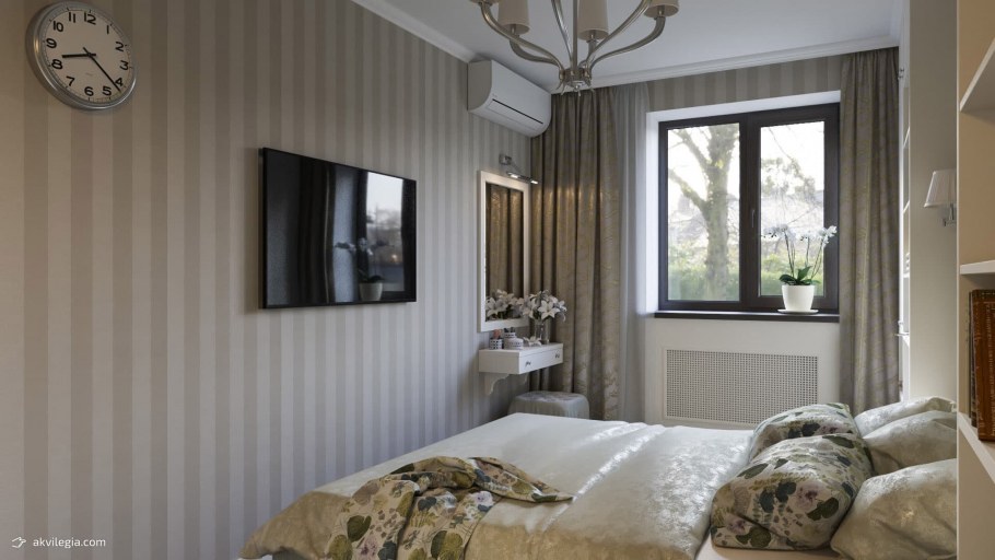 Спальня хрущевка 7кв