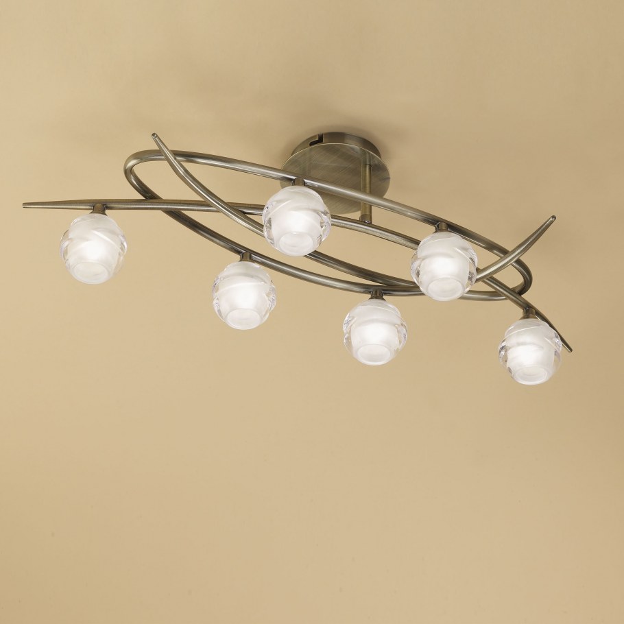 Потолочная люстра Mantra loop Antique Brass 1822