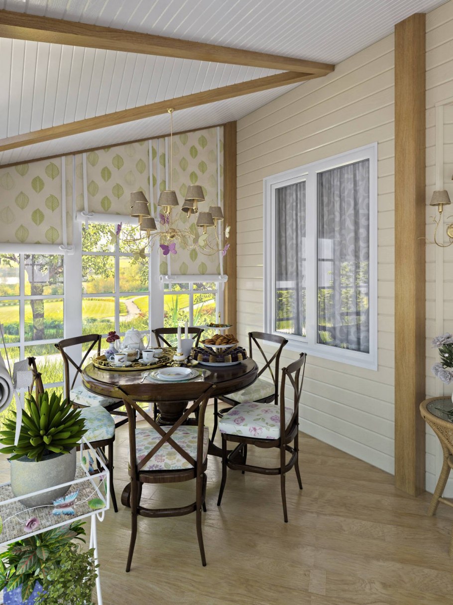 Обделка терасс деревом