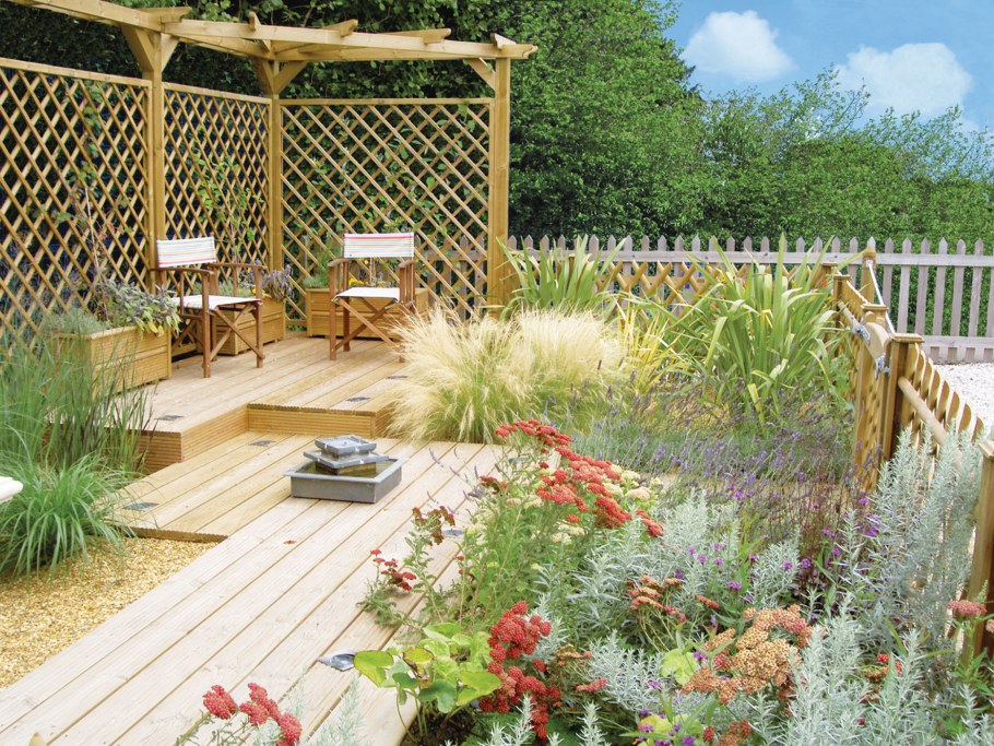 Зонирование участка перголами