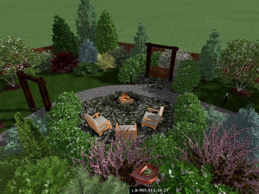 Зонирование ландшафта участка