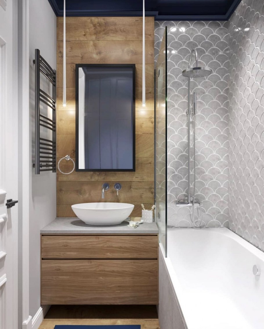 Стильные небольшие Ванные комнаты