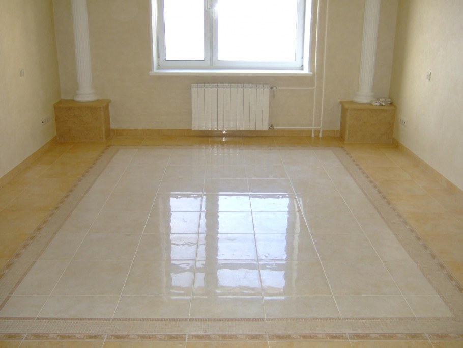 Отделка пола линолеумом