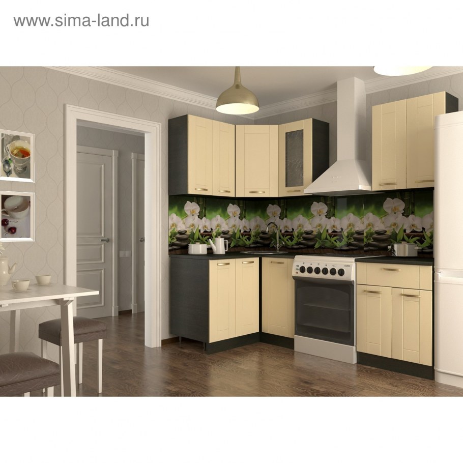 Кухня Глория олива металлик