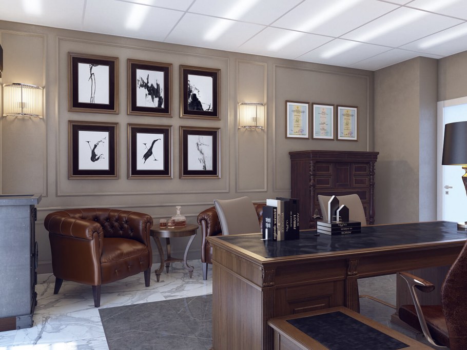 Интерьер в офисе в нотариальной контор