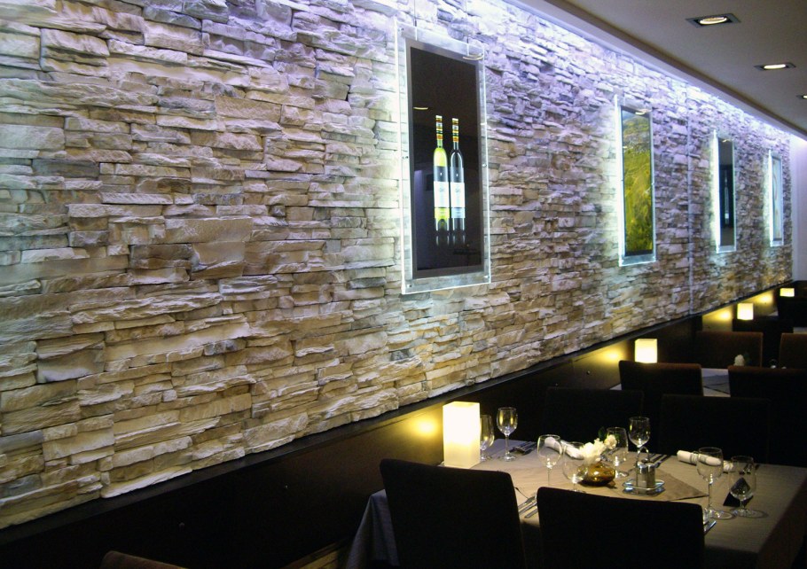 Подсветка декоративного камня