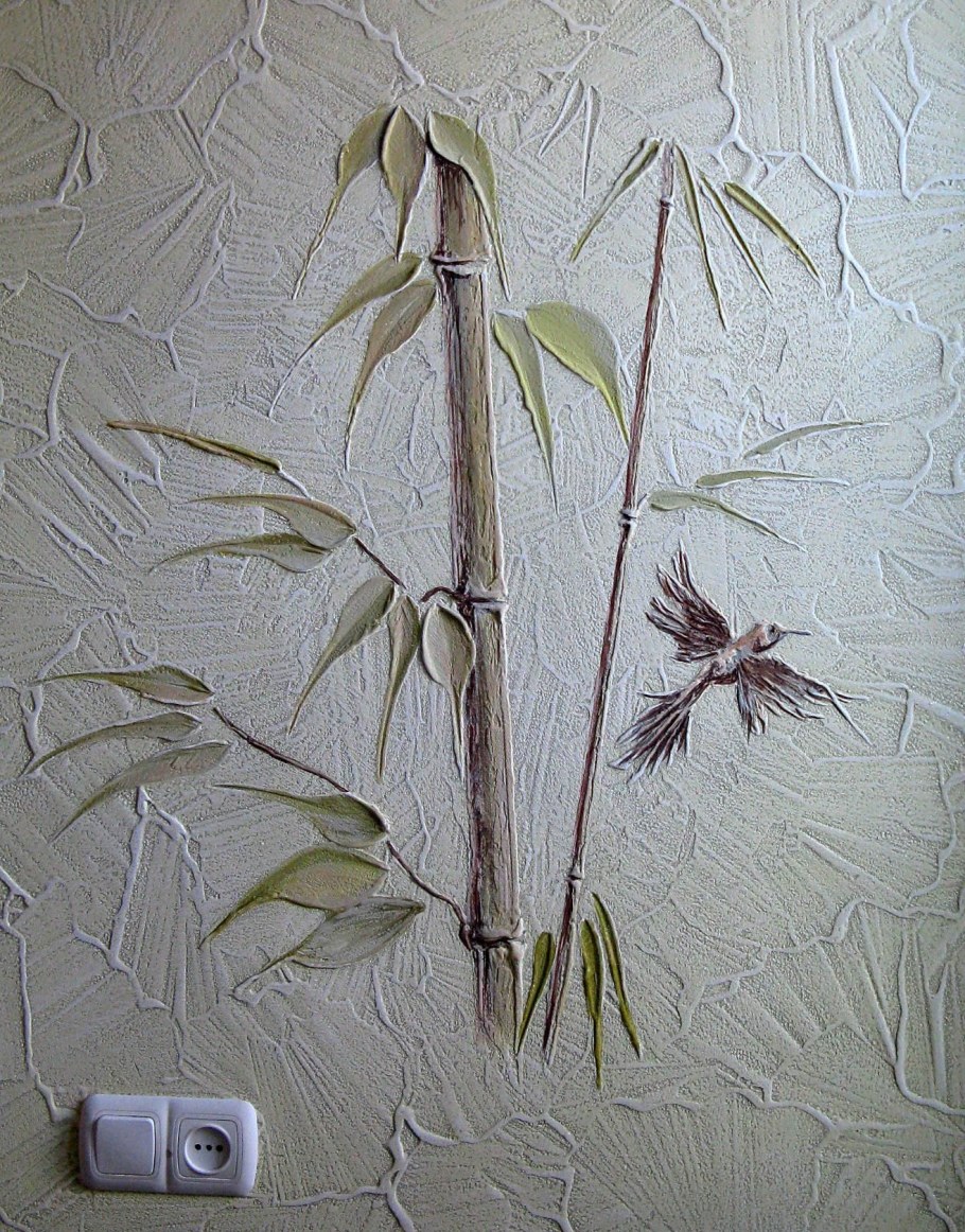 Декоративная штукатурка бамбук