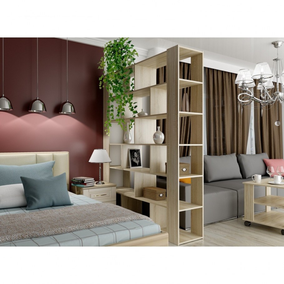 Стеллаж-перегородка 1664х372х2045 белый