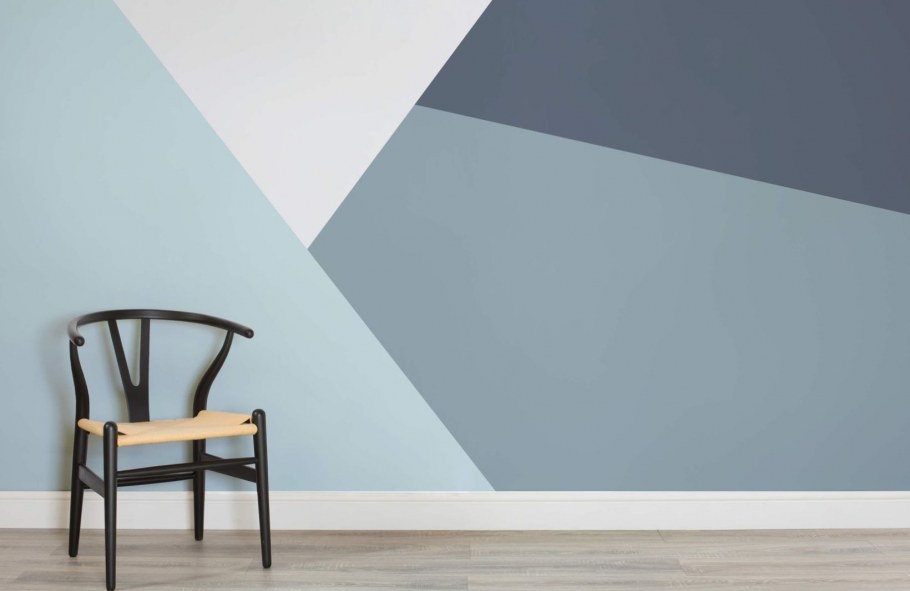 Геометрическая окраска стен