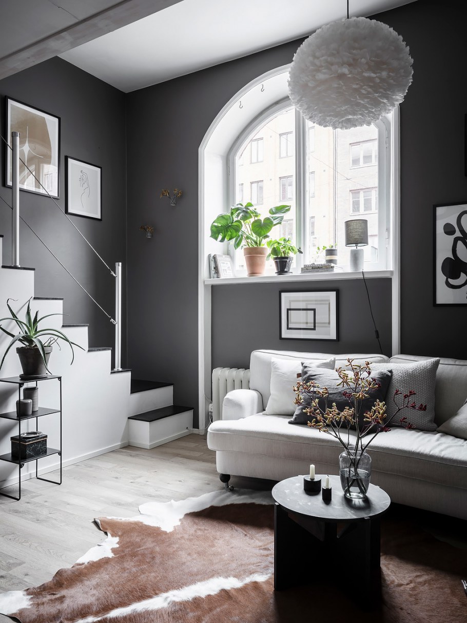 Серая геометрия на стенах