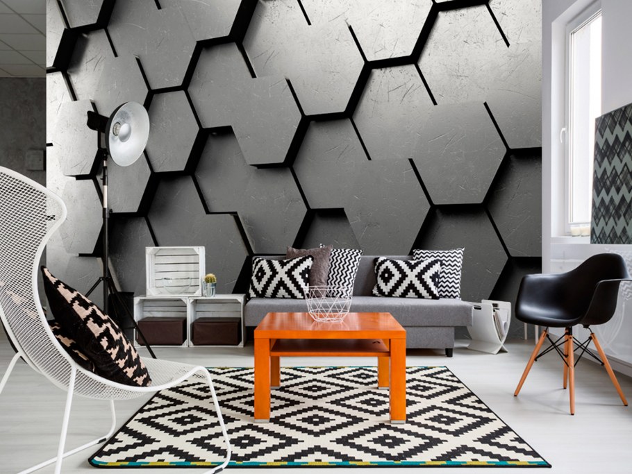 Черно белый интерьер икеа