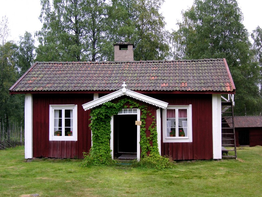 Красные домики в Швеции