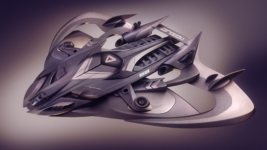 Концепт арт техника футуризм