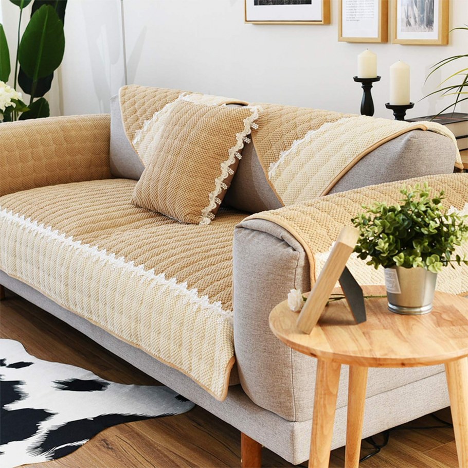 Плед на диван в гостиную