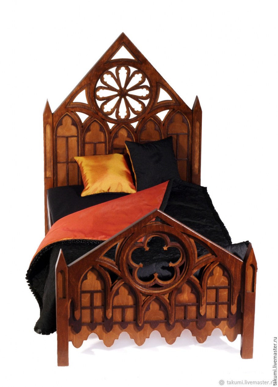 Спальня в готическом стиле