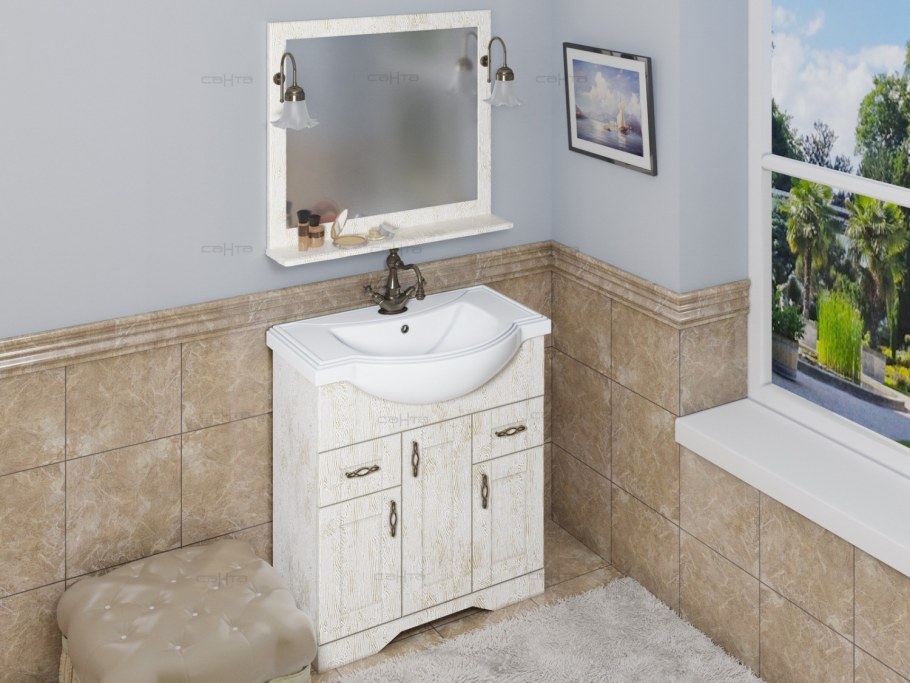 Тумба с раковиной Kerama Marazzi Canaletto 100 белая