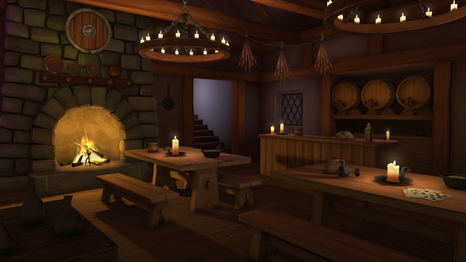 Барная стойка из дерева под старину