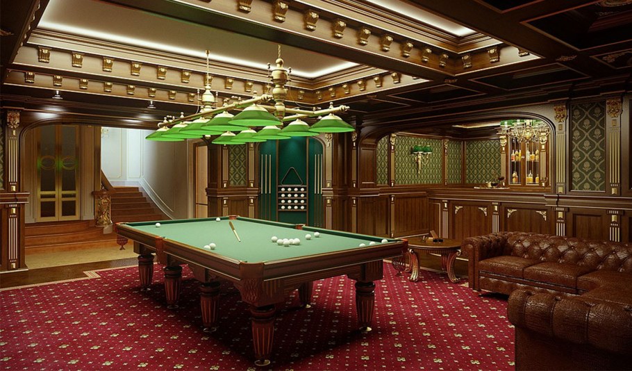 Бильярдная комната 12 футов
